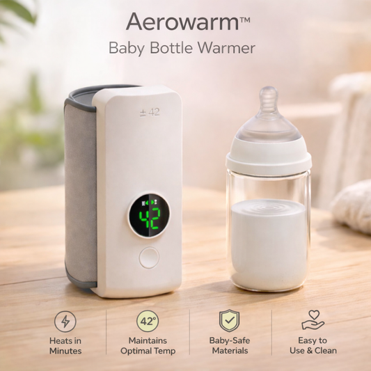 AeroWarm™ | Portable Wireless Baby Bottle Warmer